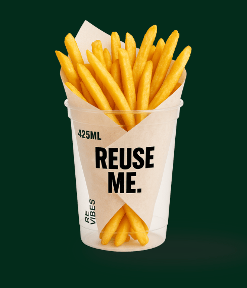 Reusable Chip Bucket – 425ml - Box of 300 - Revibes
